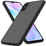 Cadorabo Xiaomi RedMi 9A/RedMi 9AT in matirana črna barva - Hibridni zaščitni ovitek s TPU silikonom v notranjosti in matirano plastično zadnjo stranj, (20860343) | Shoptok.si