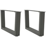  Noge jedilne mize V-oblika 2 kosa Antracit 50x(30-31,3) cm | Shoptok.si