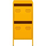 vidaXL Komoda gorčično rumena 35x39x73,5 cm hladno valjano jeklo | Shoptok.si