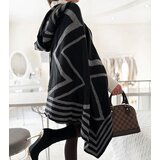 Gemre Dark gray hooded throw Leyla | Shoptok.si