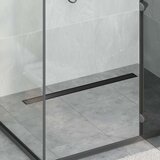 Tuš kanal 2-u-1 sa 360° sifonom Crna 90 cm Nehrđajući čelik 304 | shoptok.hr