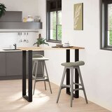  Noge za barsko mizo v obliki črke U, 2 kosa, črne, 60 x (110-111) cm, jeklo, (5000241524) | Shoptok.si