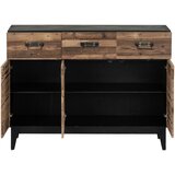 Livetastic komoda, naravne barve, črna | Shoptok.si