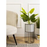 Metalna saksija LOFT 42x20 cm crna/bela | Eponuda.com