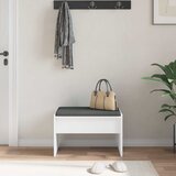  Klupa za hodnik s jastukom Bijelo 63 x 38 x 40 cm | shoptok.hr