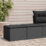 vidaXL 2-dijelni set vrtnih sofa s jastucima crni od poliratana bagrem | shoptok.hr
