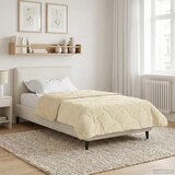  Ljetni pokrivač Krema 135 x 220 cm Mikrofibra i teddy flis | shoptok.hr