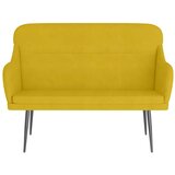  Klupa žuta 110 x 76 x 80 cm baršunasta | shoptok.hr