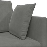  Podni kauč na razvlačenje Tamno siva 213 x 70 x 77 cm Baršun | shoptok.hr