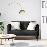  Dvosjed crne boje 111 cm tkanina | shoptok.hr