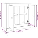  Komoda boja hrasta sonome 70x35,5x67,5 cm konstruirano drvo | shoptok.hr