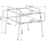  Stolić za kavu Hrast sonoma 50 x 50 x 51 cm Konstruirano drvo - Hrast sonoma 50 x 50 x 51 cm | shoptok.hr