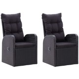  5-dijelni vrtni blagovaonski set s jastucima crni | shoptok.hr