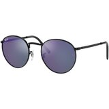 Ray-ban New Round RB3637 002/G1 L (53) Črna/Modra Cene
