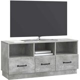 TV omarica Betonsko siva 102 x 34,5 x 47 cm Inženirski les, (5000210682) | Shoptok.si