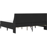  Okvir kreveta s madracem s uzglavljem Crna 180 x 200 cm Baršun | shoptok.hr