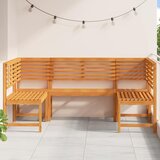  Set vrtne klupe 5 pcs Smeđa Čvrsto drvo akacije | shoptok.hr