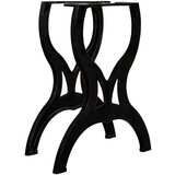 vidaXL Noge za jedilno mizo 2 kosa X oblike lito železo, (21061240) | Shoptok.si