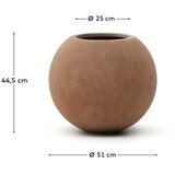 Kave Home Betonski okrasni cvetlični lonec ø 51 cm Solna – | Shoptok.si