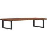  The Living Store Stenska polica za umivalnik jeklo in trdna hrastovina - Polica Za Umivalnik, (21487609) | Shoptok.si