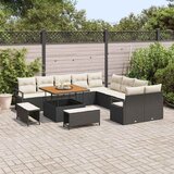  Sjedeća garnitura za vrt 13 kom. Crna poliratan 285 x 289 x 85 cm | Shoptok.si
