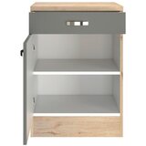 XXXL Kuhinjska Spodnja Omarica Shadow, Siva, Barva Hrasta | Shoptok.si