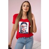 Kesi Women's graphic blouse red | shoptok.hr