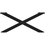 vidaXL Noge za stolić u obliku slova X 2 kom crne 70x(30-31) cm čelik | shoptok.hr