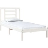  Okvir za krevet od masivne borovine bijeli 75x190 cm 2FT6 mali | shoptok.hr
