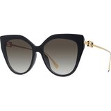 Fendi Baguette Brown Cat Eye Sunglasses ONE SIZE (57) Črna/Rjava Cene