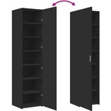 vidaXL Visoka omara črna 45x42,5x185 cm inženirski les | Shoptok.si