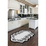 Conceptum Hypnose Tepih Hmnt947, Ovalni, 80x150 cm, Crno-beli | ePonuda.com
