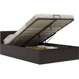  Dvižni posteljni okvir sivo umetno usnje 120x200 cm | Shoptok.si