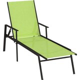  Ležalnik iz jekla in tekstila zelen, (20662948) | Shoptok.si