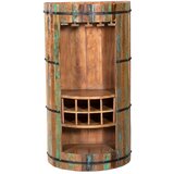Interia Home & Living Stojalo za vino iz recikliranega lesa v naravni barvi za 8 steklenic, 60x115 cm Kaveri - | Shoptok.si