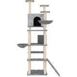  Penjalica za mačke sa stupovima za grebanje svjetlosiva 191 cm | shoptok.hr