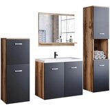 P & B kopalnica malo, barva hrasta, črna, 5-Delno | Shoptok.si
