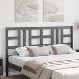  Uzglavlje za krevet sivo 146 x 4 x 100 cm od masivne borovine | shoptok.hr