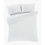 Catherine Lansfield Bijela posteljina za bračni krevet/za produženi krevet od mikropliša 230x220 cm Cosy Diamond – | shoptok.hr