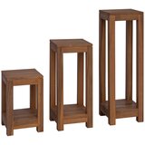  Stalak za biljke 3 kom. Prirodna 25 x 25 x 80 cm | shoptok.hr