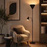 Opviq podna lampa As-18300, 2 × E27, crna | Eponuda.com