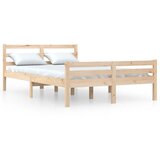 vidaXL Posteljni okvir iz trdnega lesa 135x190 cm, (20645504) Cene