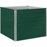  Povišena vrtna gredica 100 x 100 x 77 cm pocinčani čelik zelena | shoptok.hr