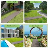  Sklopiva vrtna staza od HDPE-a 242 x 55 cm, vodootporna daska, siva | shoptok.hr