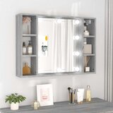 Ormarić s ogledalom LED boja hrasta sonome 76x15x55 cm | shoptok.hr