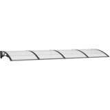 Nadstrešnica za vrata crna 350 x 100 cm polikarbonatna | shoptok.hr