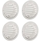  Pokrov ventilacije 4 pcs Srebrno 100 mm Nehrđajući čelik - 100 mm | shoptok.hr