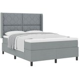  Krevet s opruga kutije Svijetlo siva 200 x 140 cm tkanina | shoptok.hr