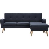  Kutna garnitura s presvlakom od tkanine 186 x 136 x 79 cm tamnosiva | shoptok.hr