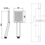 Herz SQ black a407B klizna šipka set 12464B | Eponuda.com